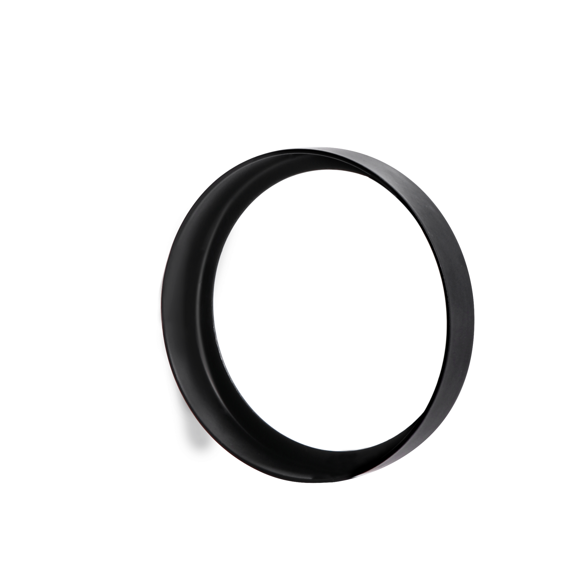 6 Pack GU10/MR16 Bulb Decorative Trim Rings, Heat Insulation Anti-Scald Protective Rings for Track Lighting, Snap-On Spring-Loaded Design (Matte Black)