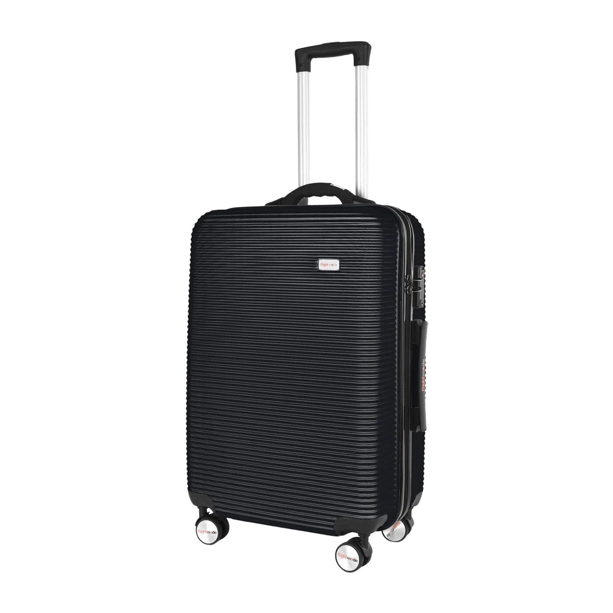 24" Digital Weighing Scale and USB Charging Port Lightweight Luggage Suitcase Silver Black