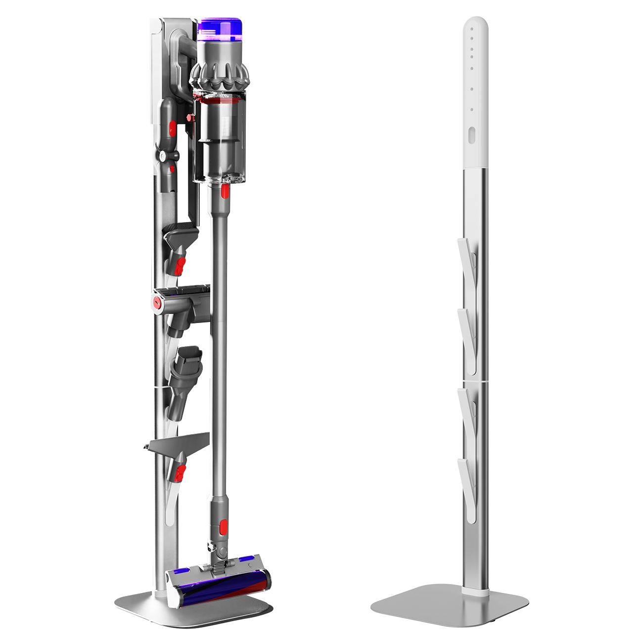 Freestanding Holder for Dyson Vacuum Stand â€“ Suitable for Dyson V6 V7 V8 V10 V11 V12 V15 Gen5 & DC series Vacuum Cleaners, Elegant & Stable Standing Dock Accessory Storage Stand for Dyson Stand