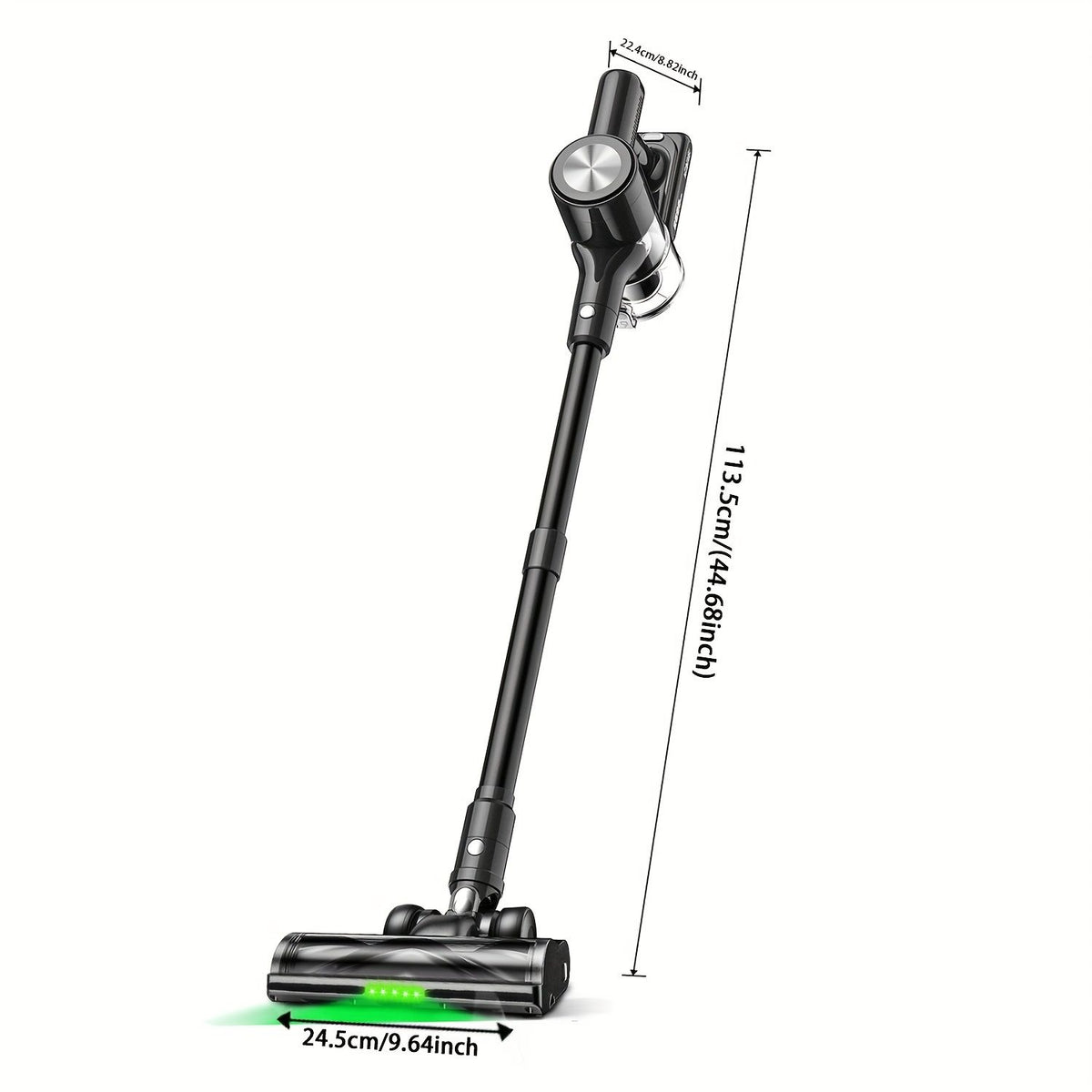 Cordless Vacuum Cleaner, 55Kpa/55Mins Vacuum Cleaners for Home. Self-Standing Stick Vacuum with Rechargeable Dockï¼ŒLED Display & Anti-Tangleï¼ŒLightweight Rechargeable Vacuum for Carpetï¼ŒFloor