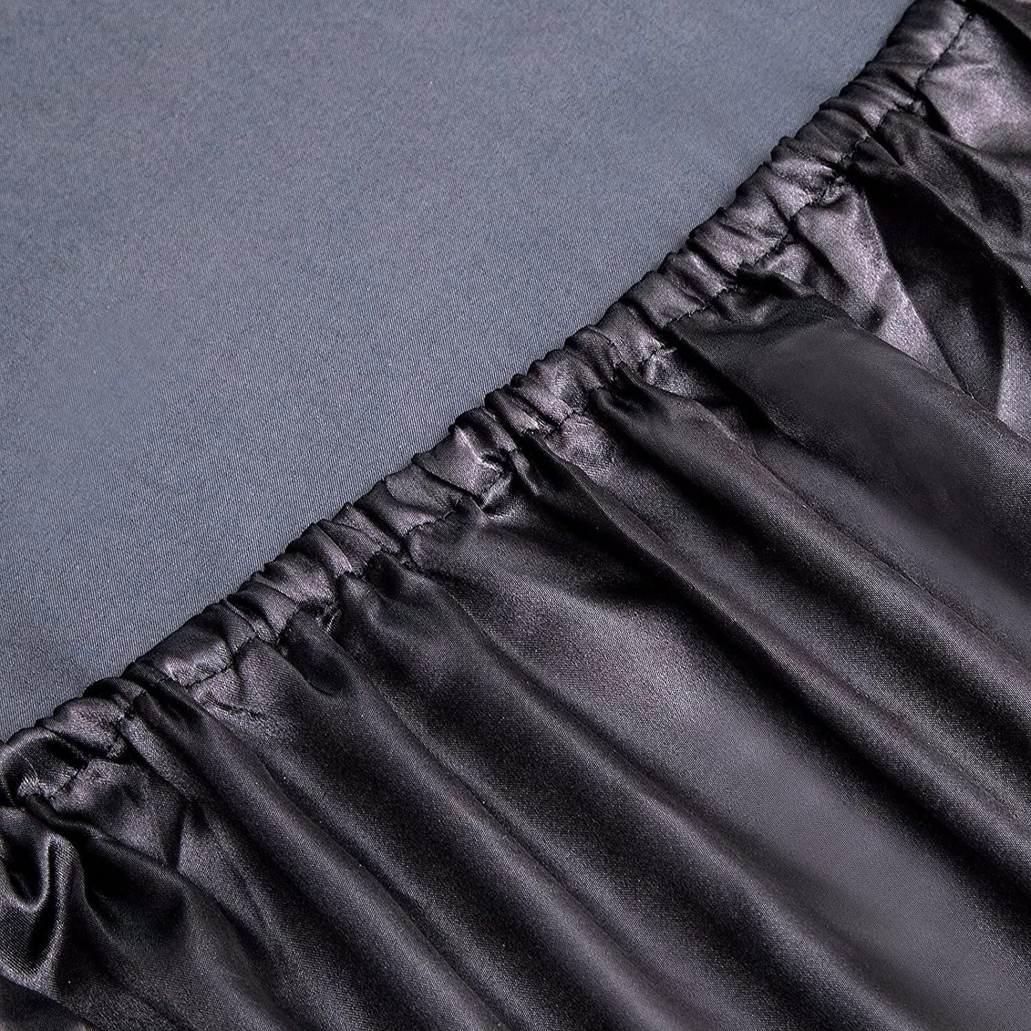 Art Silk Satin Sheet Set Hotel 3 Pieces Fitted/Flat Sheet Bedding Set-Luxury Soft Silky Sheets for Hair and Skin, Similar to Silk Bed Sheets Set 3 Pieces(King Single,Black)