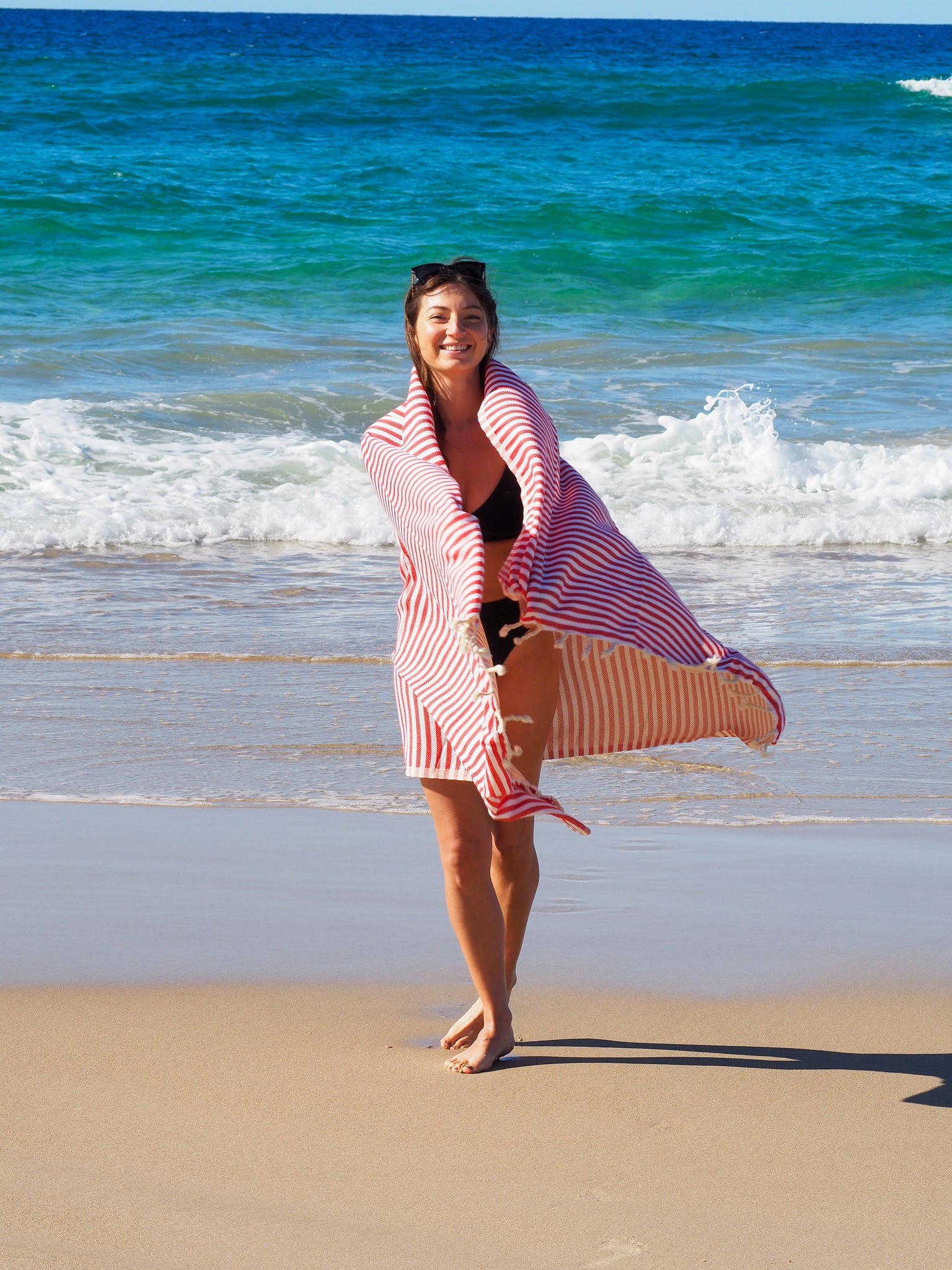 portsea-turkish-cotton-towel-cherry www.mallsonline.com.au