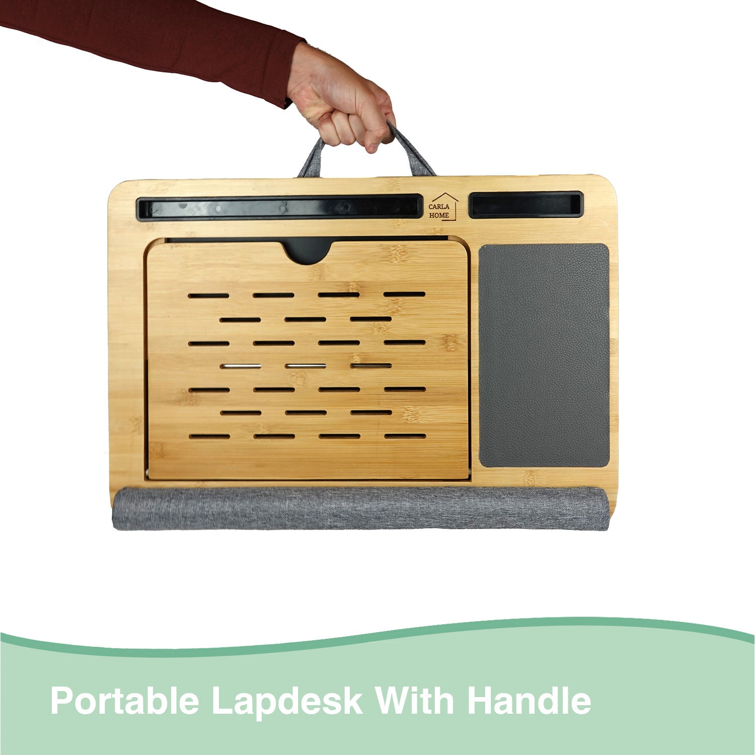carla-home-bamboo-laptop-lap-desk-with-cushion-and-angle-adjustable-for-office-and-home www.mallsonline.com.au