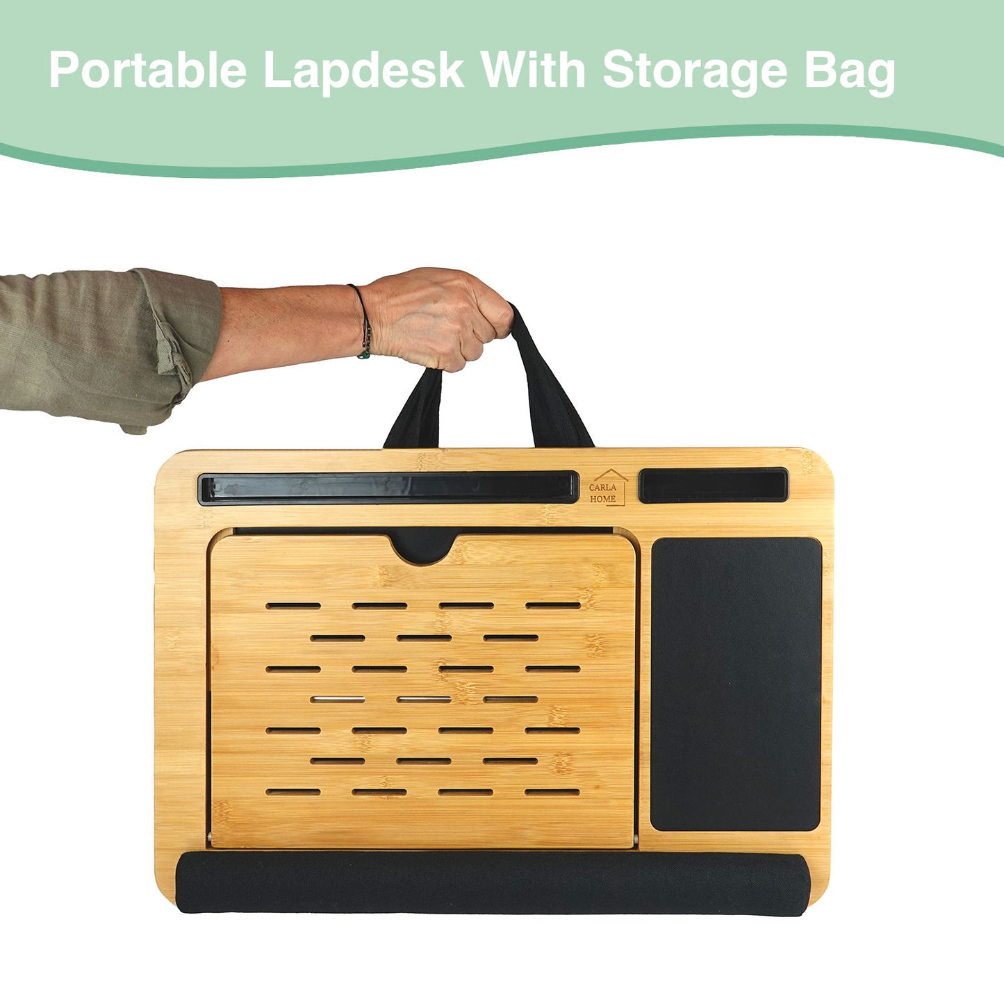 carla-home-bamboo-laptop-lap-desk-with-cushion-angle-adjustable-and-sleeve-case-bag-for-office-and-home www.mallsonline.com.au
