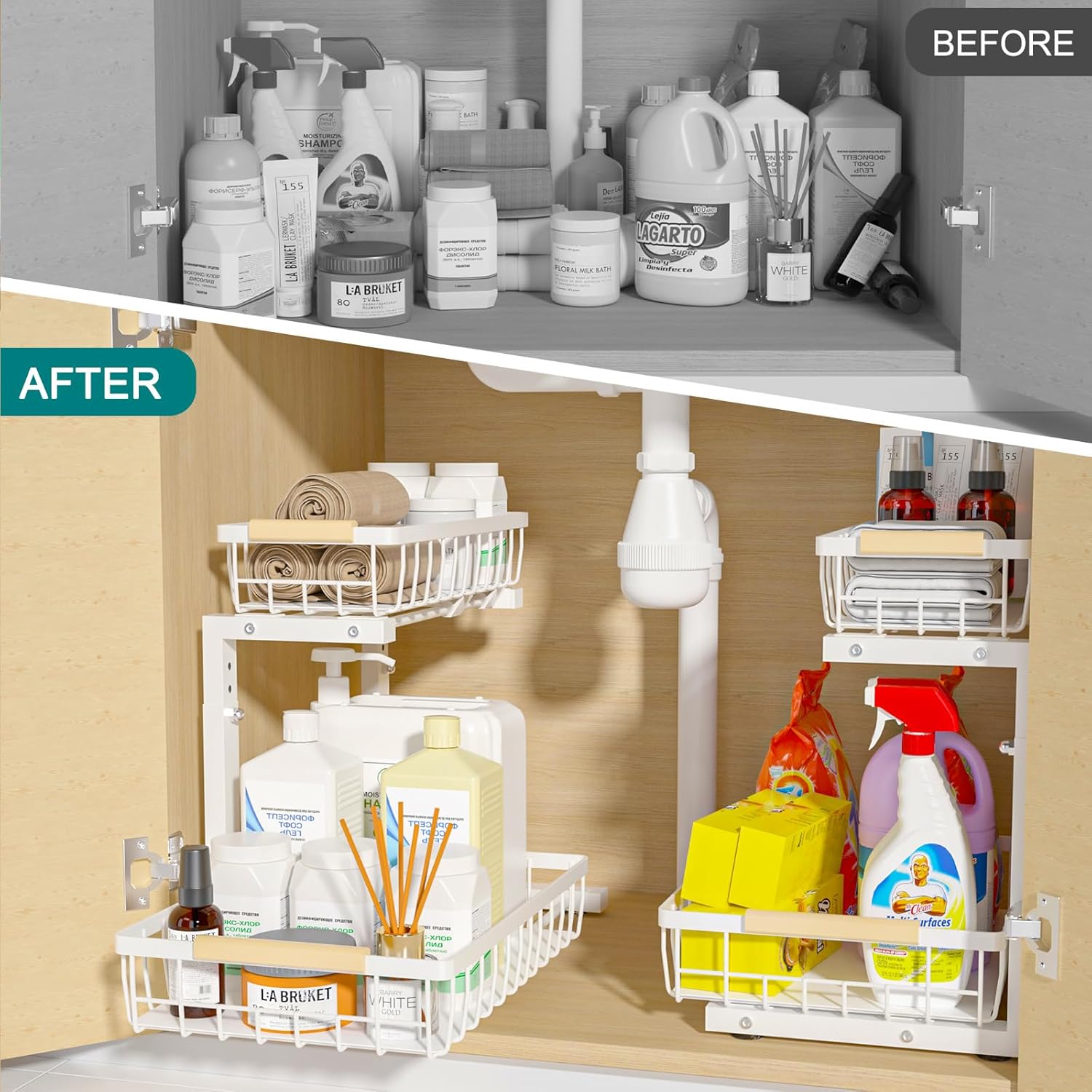 2-tier-kitchen-under-sink-organiser-storage-with-height-adjustable-unique-slide-rail-suction-cups-for-storage-1 at www.mallsonline.com.au