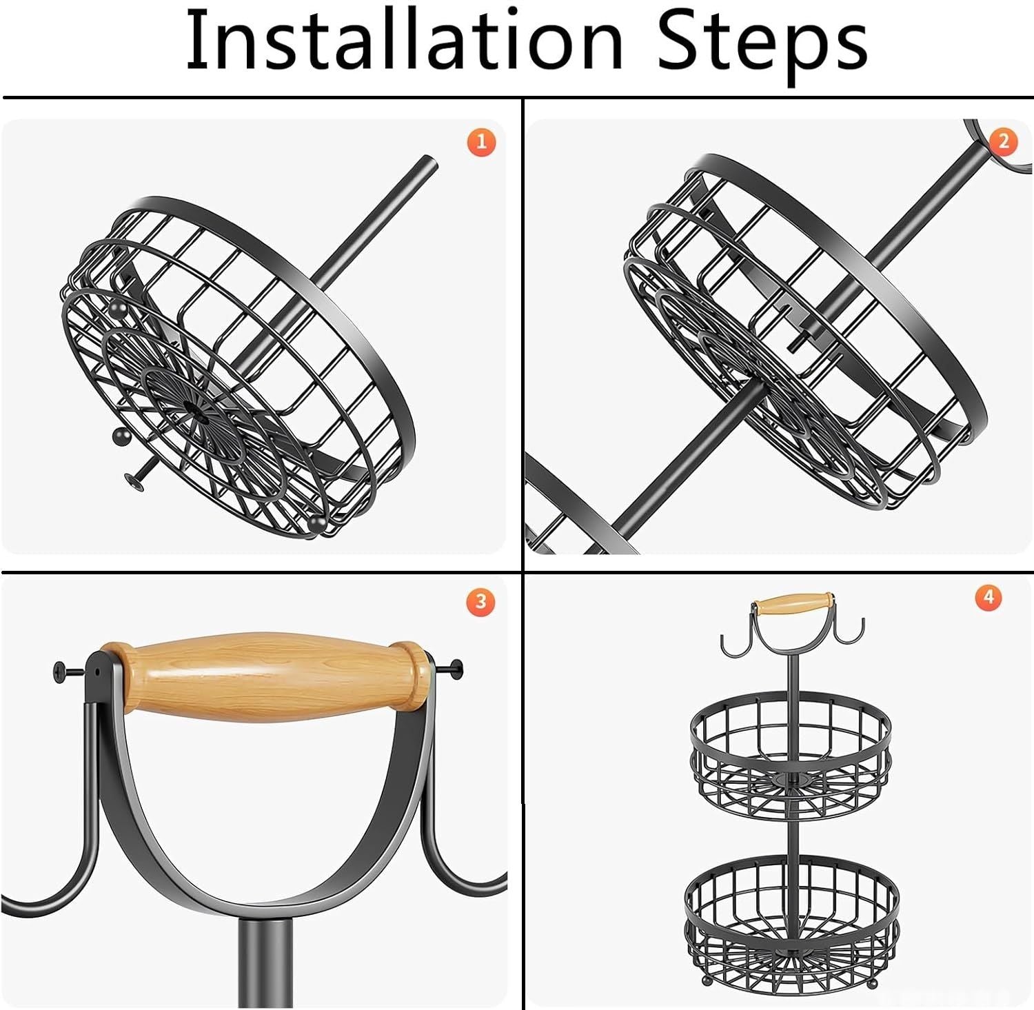 2-tier-fruit-basket-bowl-storage-with-wood-lift-handle-and-dual-banana-tree-hanger-for-kitchen-countertop at www.mallsonline.com.au