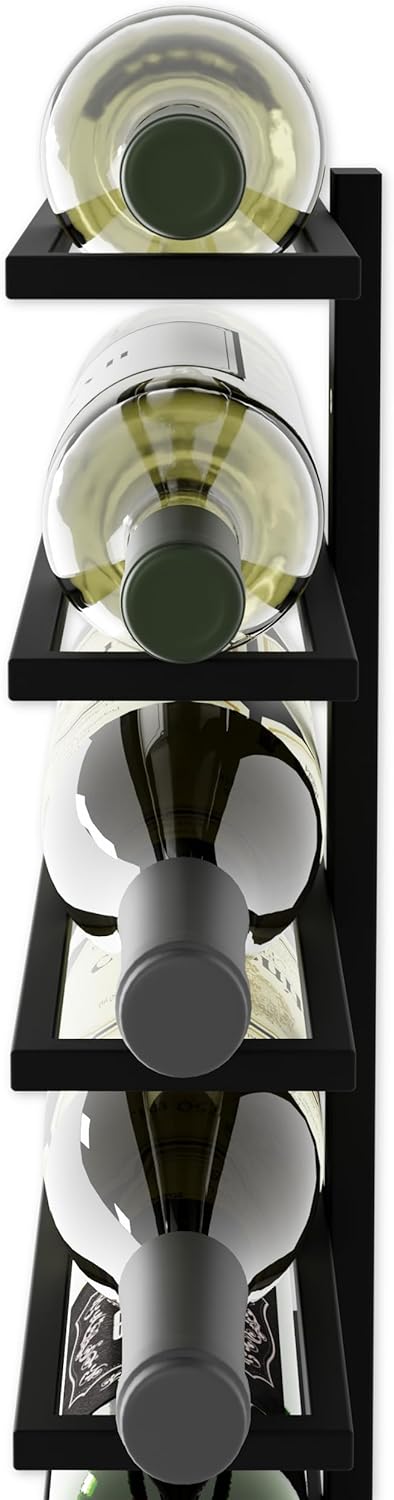 metal-wall-mount-wine-rack-for-wine-bottles-liquor-champagne-holds-10-bottles at www.mallsonline.com.au