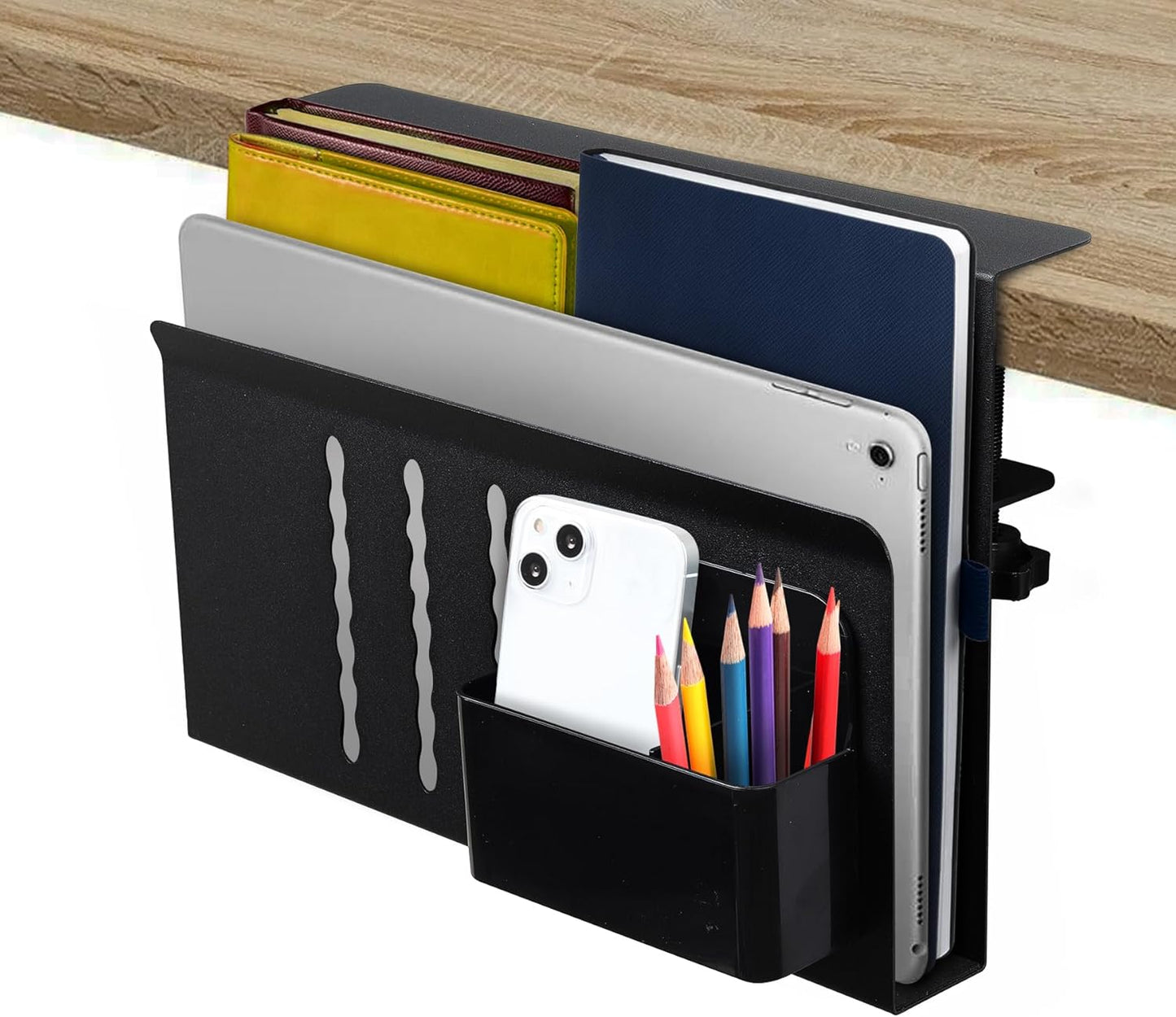under-desk-side-laptop-holder-storage-with-no-drill-cable-management-tray-and-pen-storage-for-office-and-home at www.mallsonline.com.au