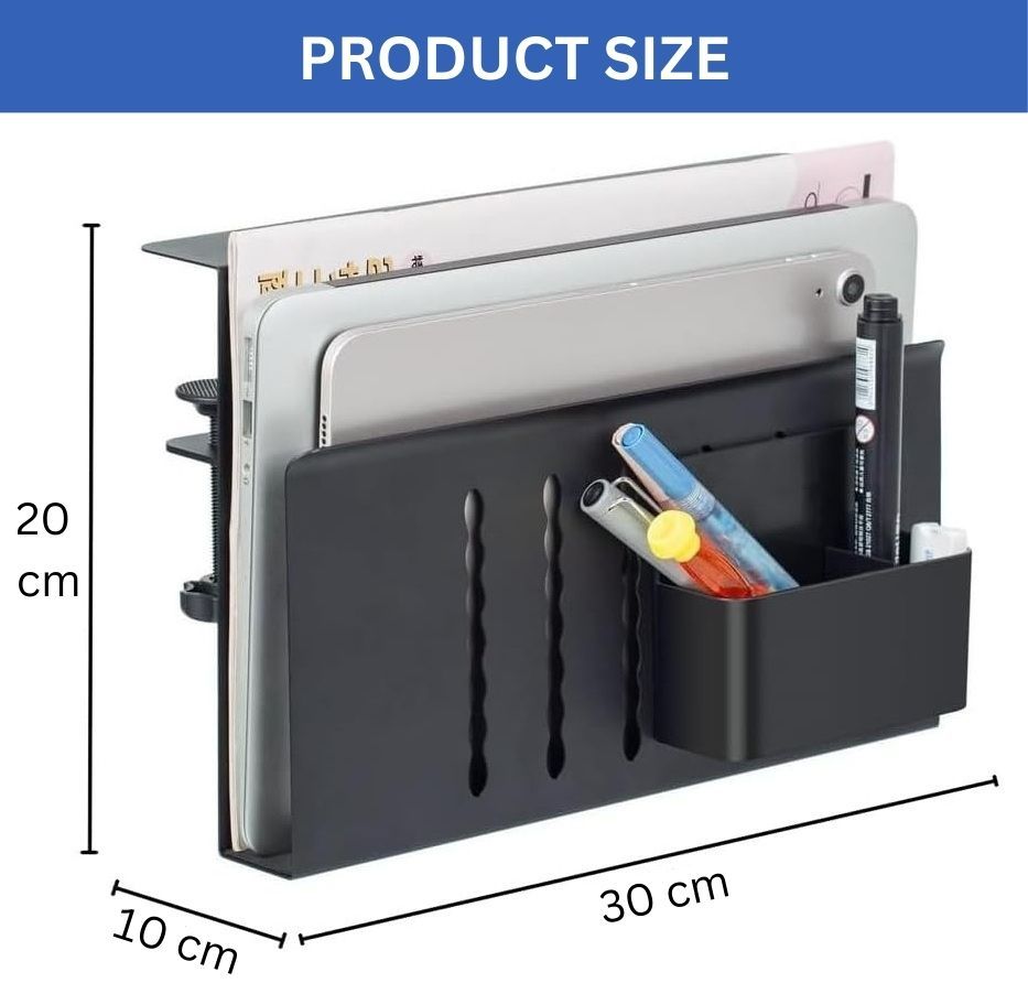 under-desk-side-laptop-holder-storage-with-no-drill-cable-management-tray-and-pen-storage-for-office-and-home at www.mallsonline.com.au