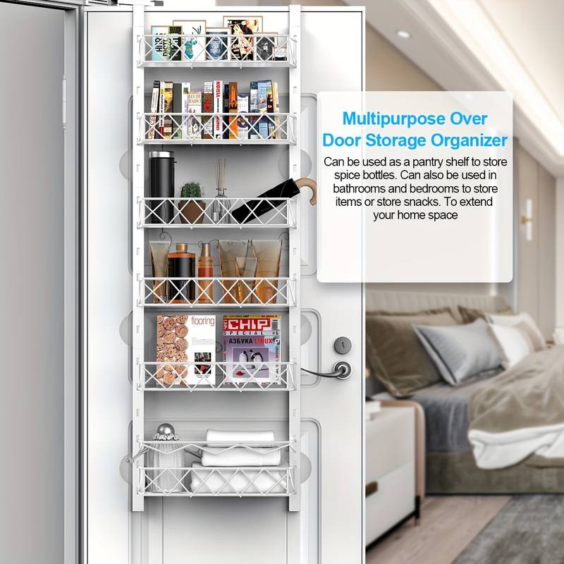 6-tier-adjustable-baskets-over-door-pantry-organiser-for-home-kitchen-1 at www.mallsonline.com.au