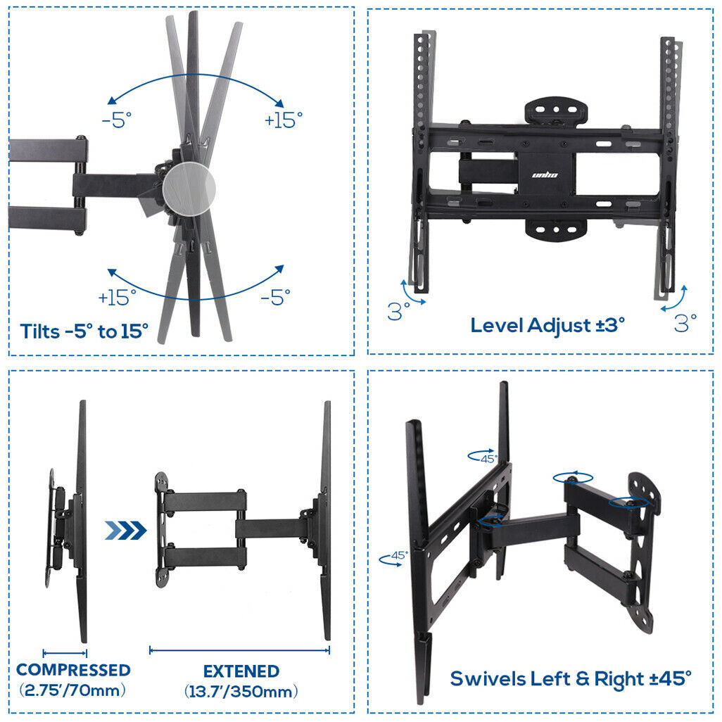 full-motion-tv-wall-mount-bracket-27-55-for-samsung-tcl-hisense