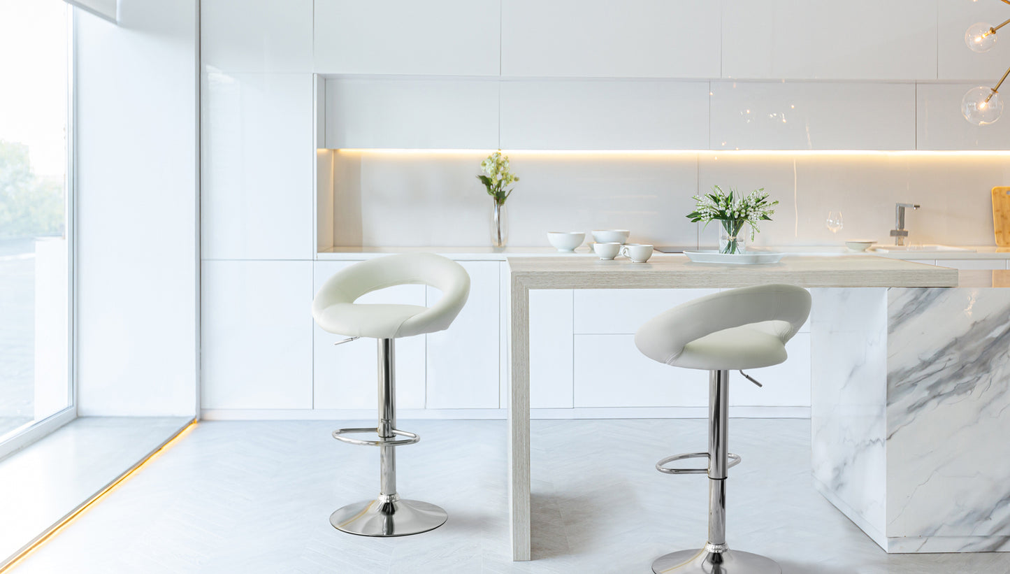 2-curve-leather-barstools-white-w-adjustable-height-78-99cm at www.mallsonline.com.au