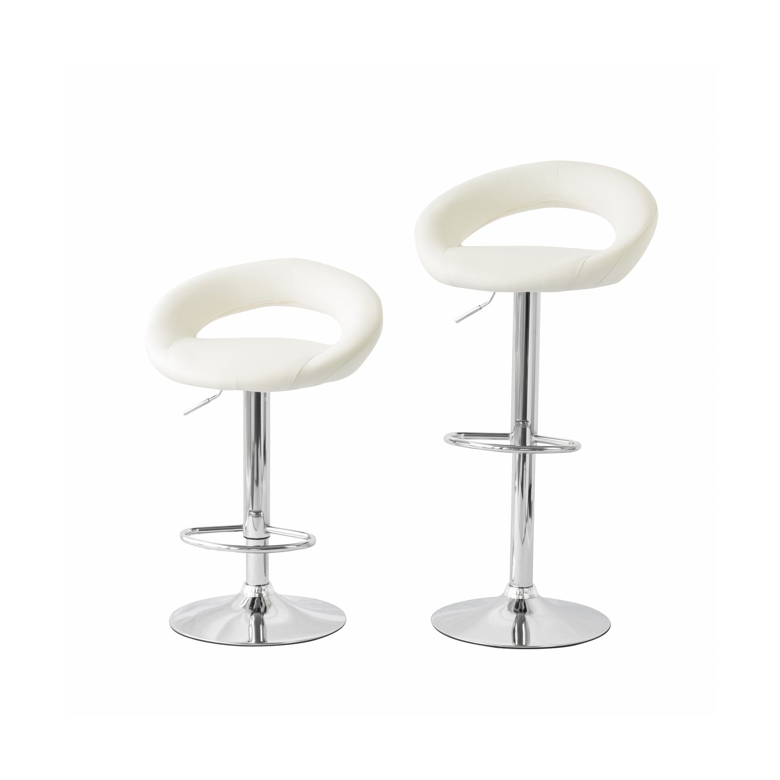 2-curve-leather-barstools-white-w-adjustable-height-78-99cm at www.mallsonline.com.au