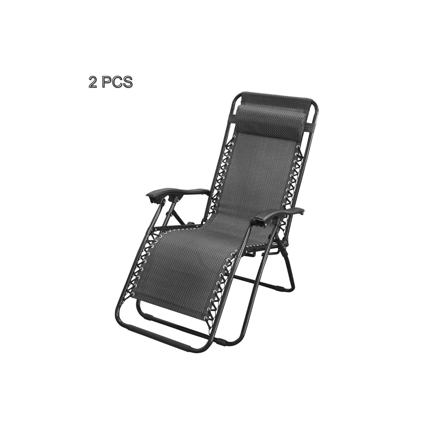 2-pcs-zero-gravity-folding-reclining-chair-black