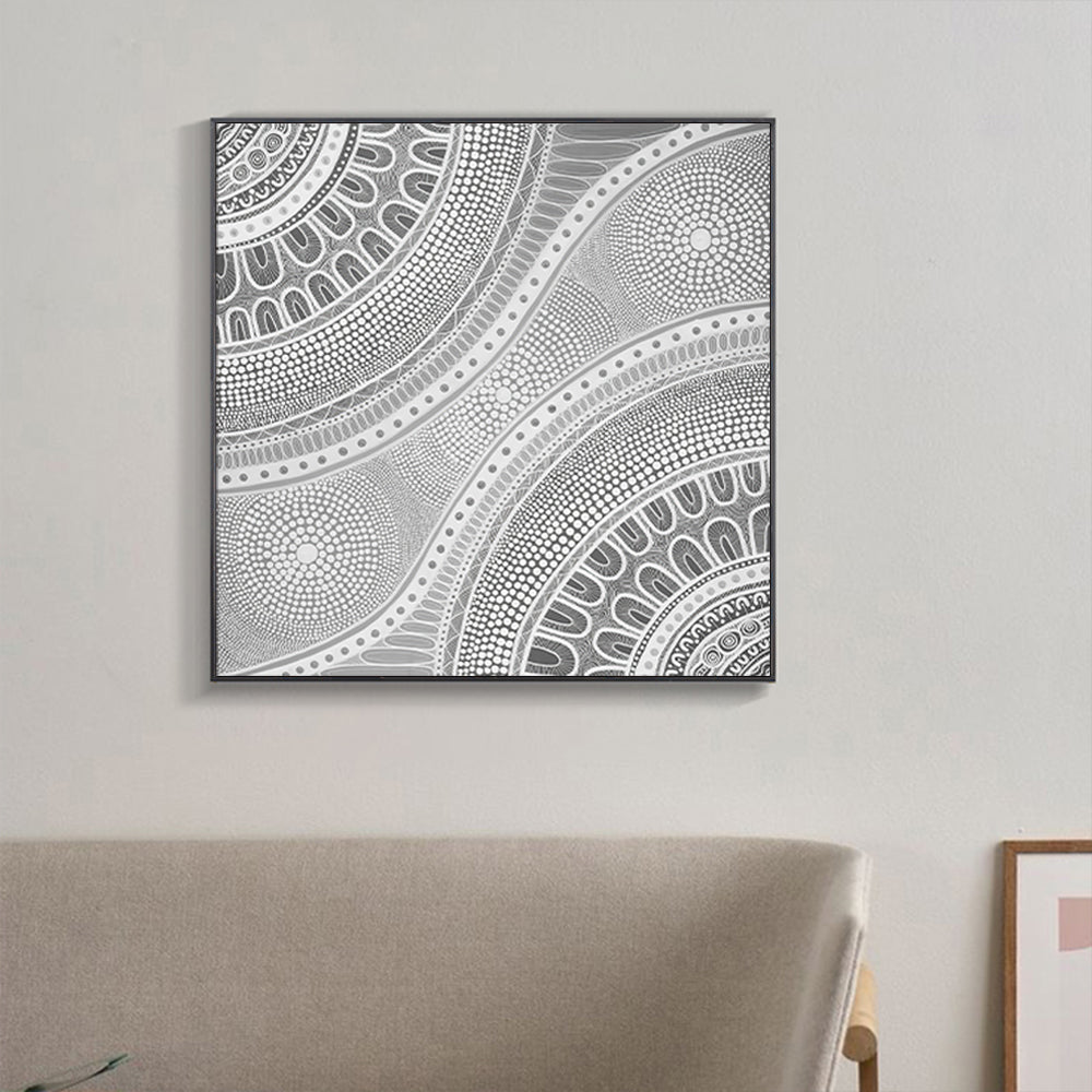 50cmx50cm-nayiri-bami-black-frame-canvas-wall-art at www.mallsonline.com.au