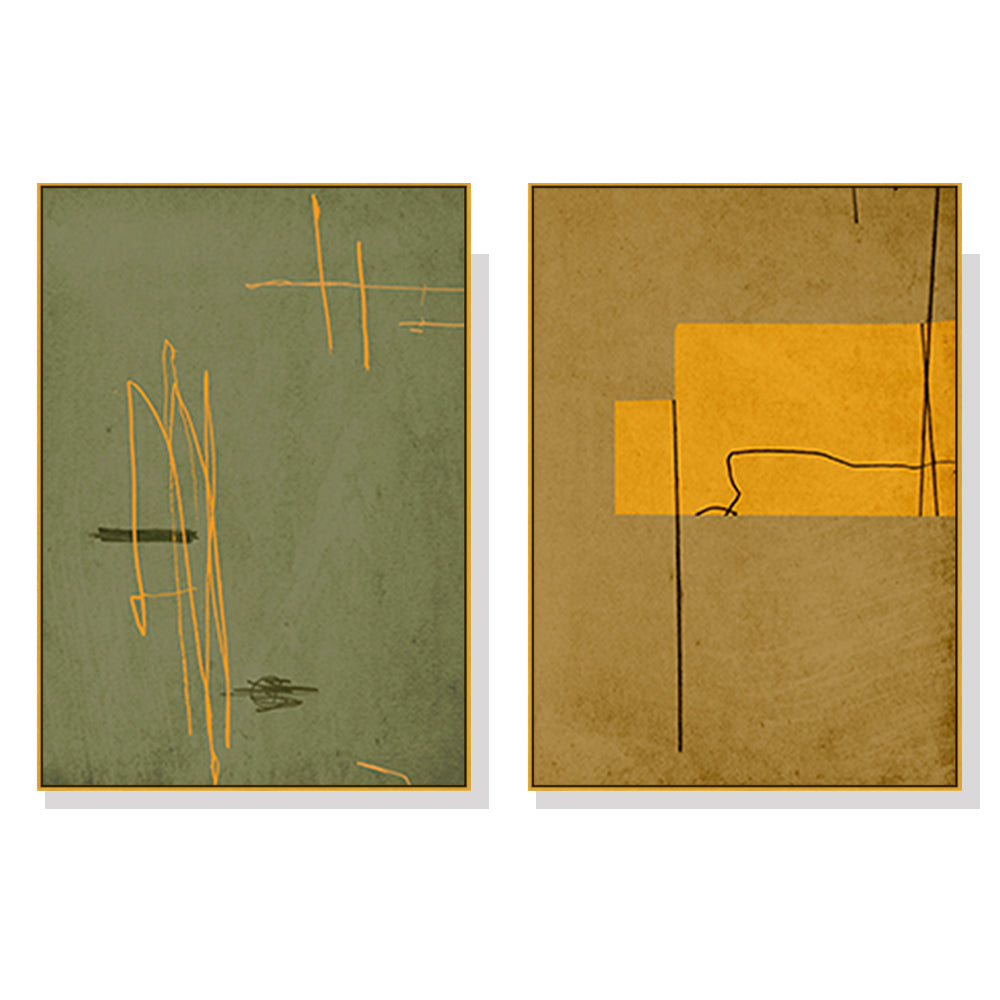 40cmx60cm-united-study-2-sets-gold-frame-canvas-wall-art