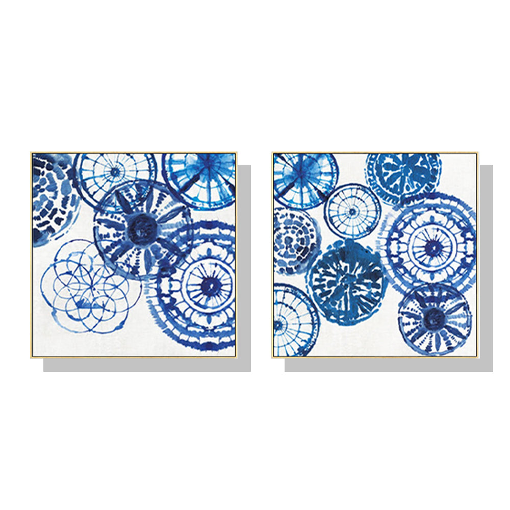 40cmx40cm-blue-day-2-sets-gold-frame-canvas-wall-art