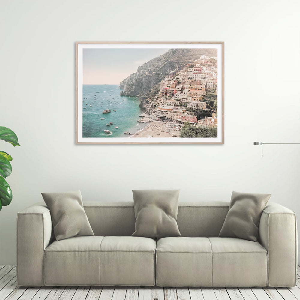 40cmx60cm-italy-amalfi-coast-wood-frame-canvas-wall-art