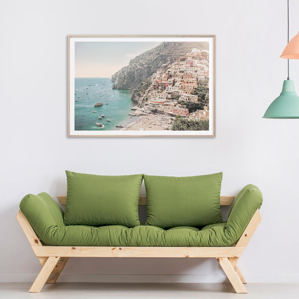 40cmx60cm-italy-amalfi-coast-wood-frame-canvas-wall-art