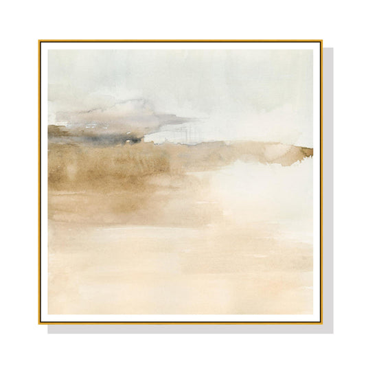 Wall Art 90cmx90cm Atmospheric Edge II Gold Frame Canvas