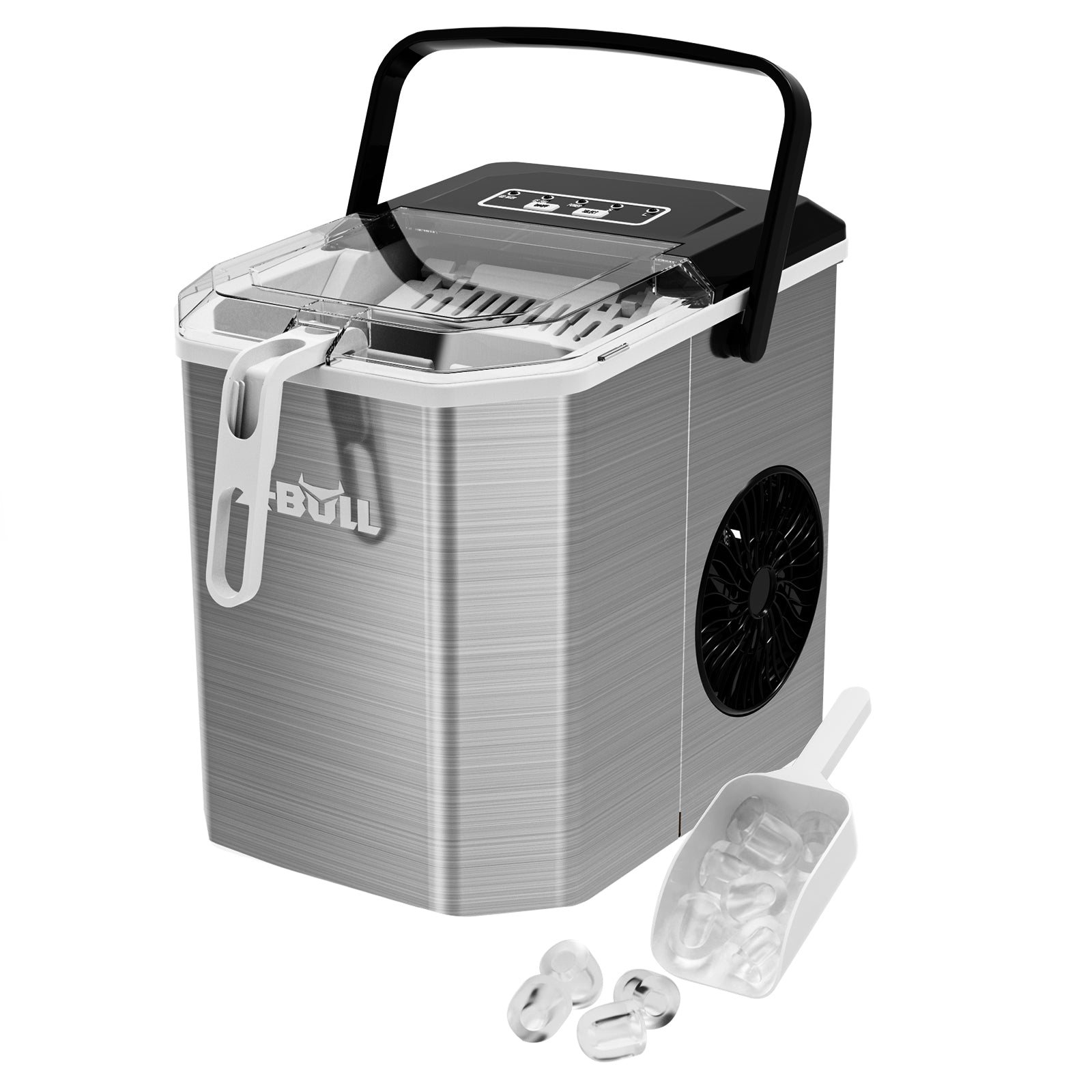 x-bull-portable-ice-maker-machine-commercial-ice-cube-2-2l-home-bar-benchtop-sliver at www.mallsonline.com.au