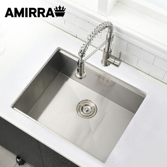 AMIRRA Kitchen Stainless Steel Sink Nano Coating Silver Black