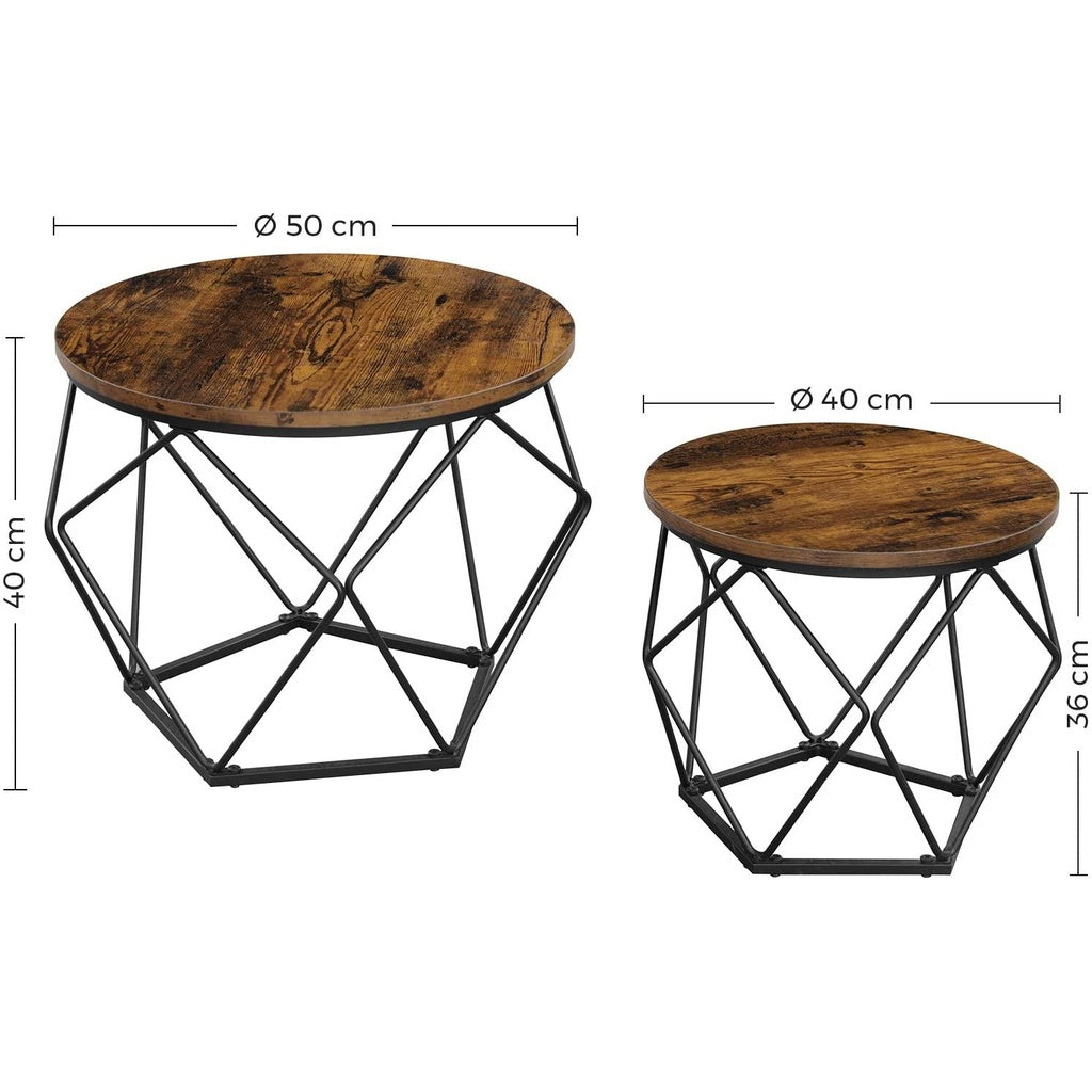 vasagle-set-of-2-rustic-brown-and-black-coffee-tables-with-robust-steel-frame