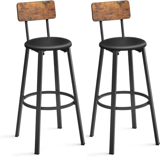 vasagle-set-of-2-bar-stools-with-footrest-pu-cover-vintage-brown-black