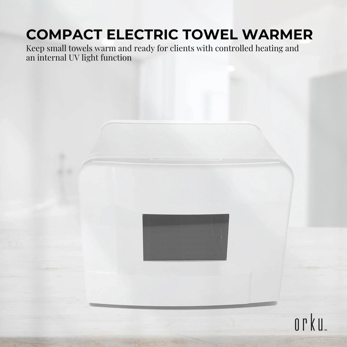 Orku 8L Electric Towel Warmer UV Cabinet Salon Spa White