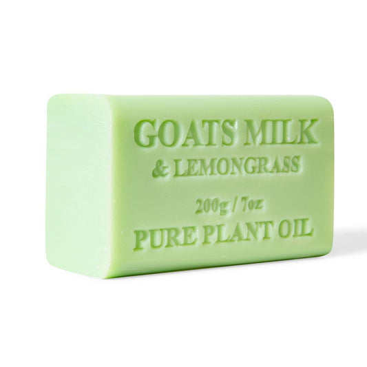 2x-200g-goats-milk-soap-bars-lemongrass-scent-pure-natural-australian-skin-care at www.mallsonline.com.au