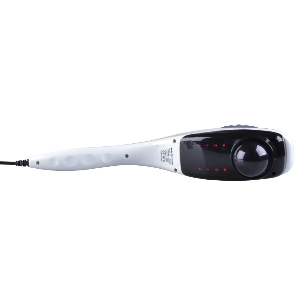 Orku Handheld Body Massager 6 Heads Adjustable Speed Neck Back Legs Red