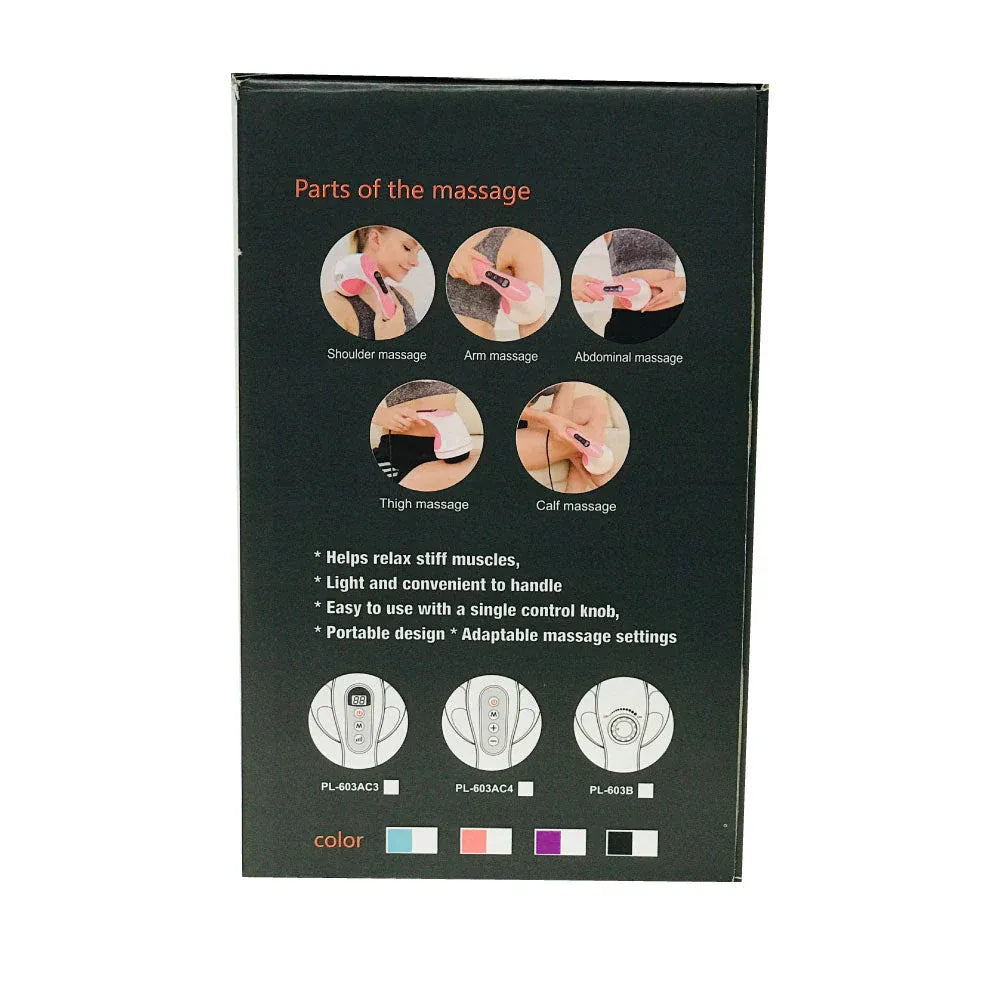 Orku Full Body Vibration Handheld Massager - 4 Heads Neck Shoulders Back Legs