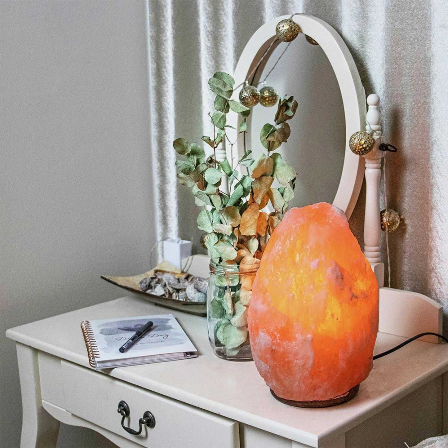 Orku 1-2Kg Himalayan Pink Salt Lamp - Natural Rock Shape Night Light
