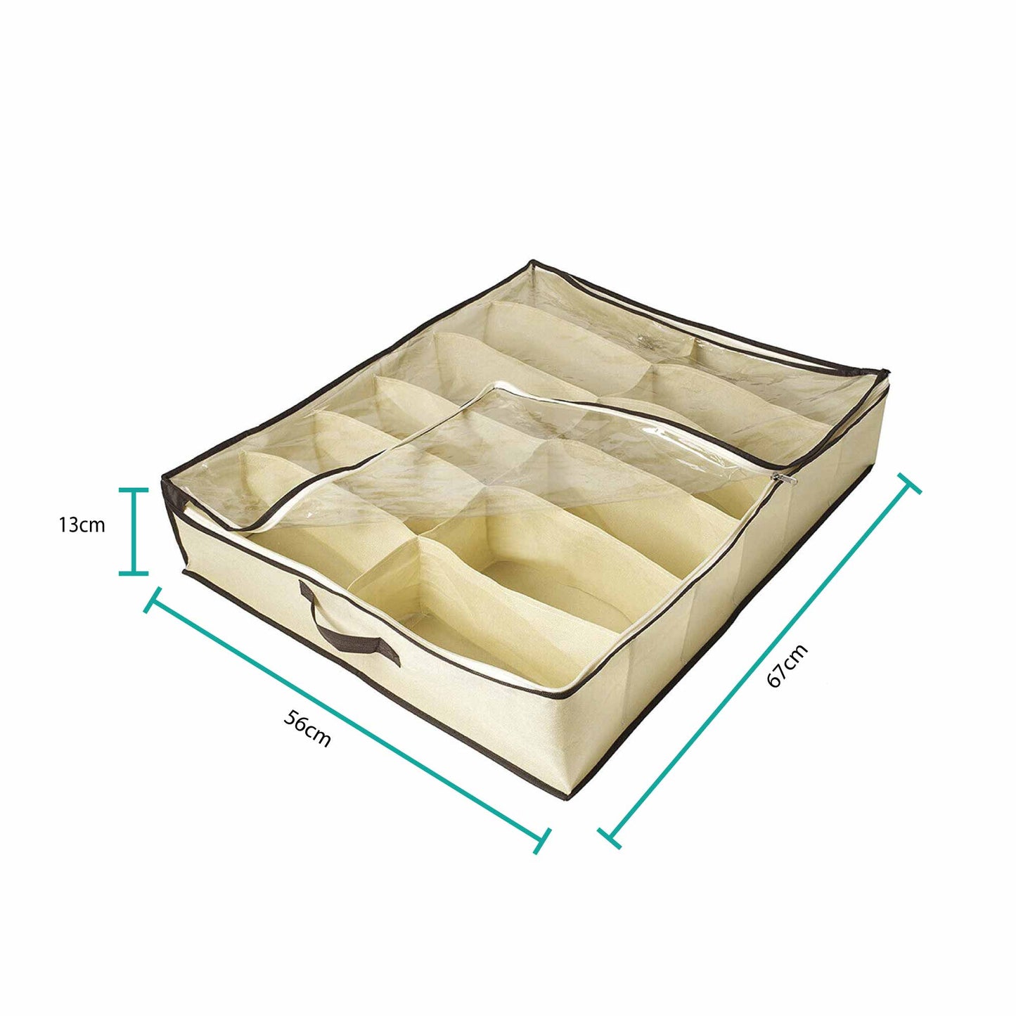 shoe-organiser-12-pair-under-bed-storage-zippered-breathable-wardrobe-closet-bag-1 at www.mallsonline.com.au