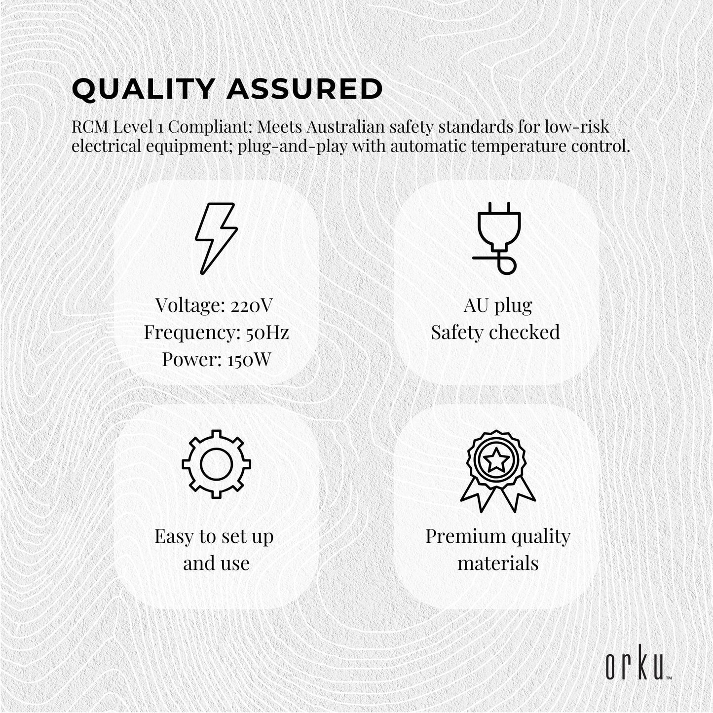 Orku 5L Black Electric Hand Towel Warmer Mini UV Steriliser Cabinet Salon Heater