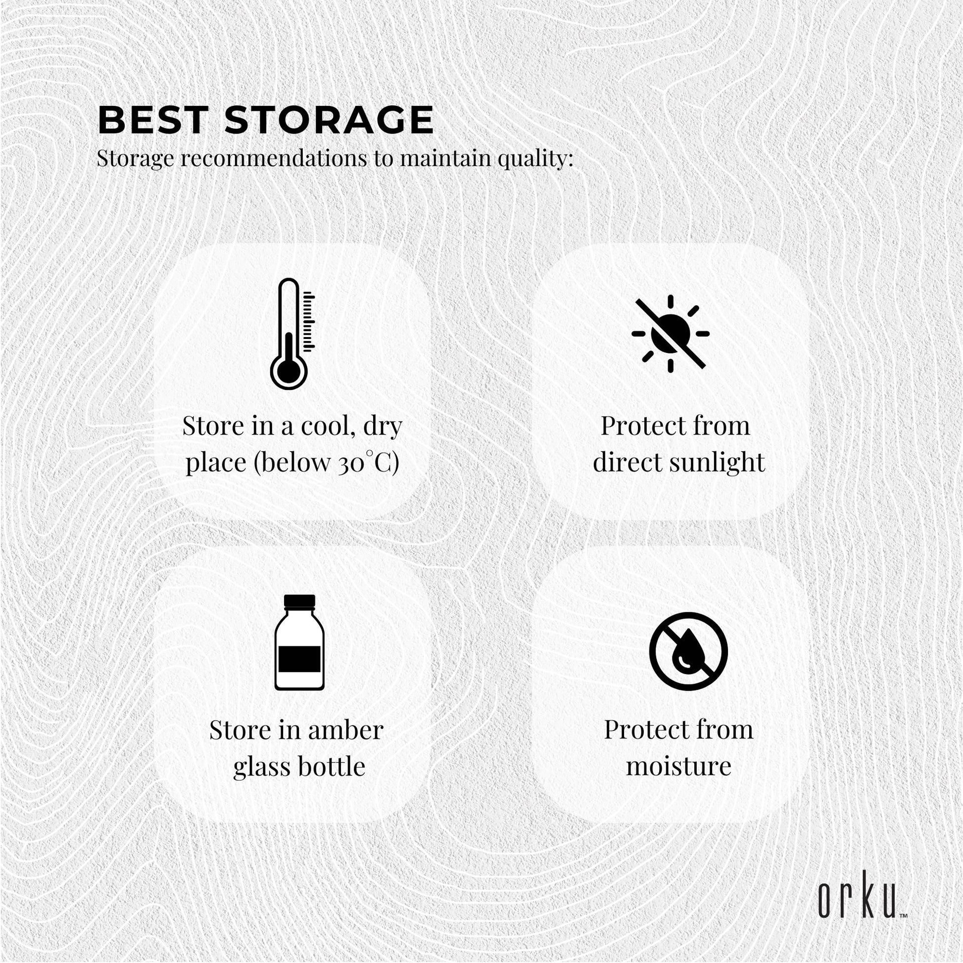 Orku 100ml Organic Castor Oil - Hexane Free Cold Pressed