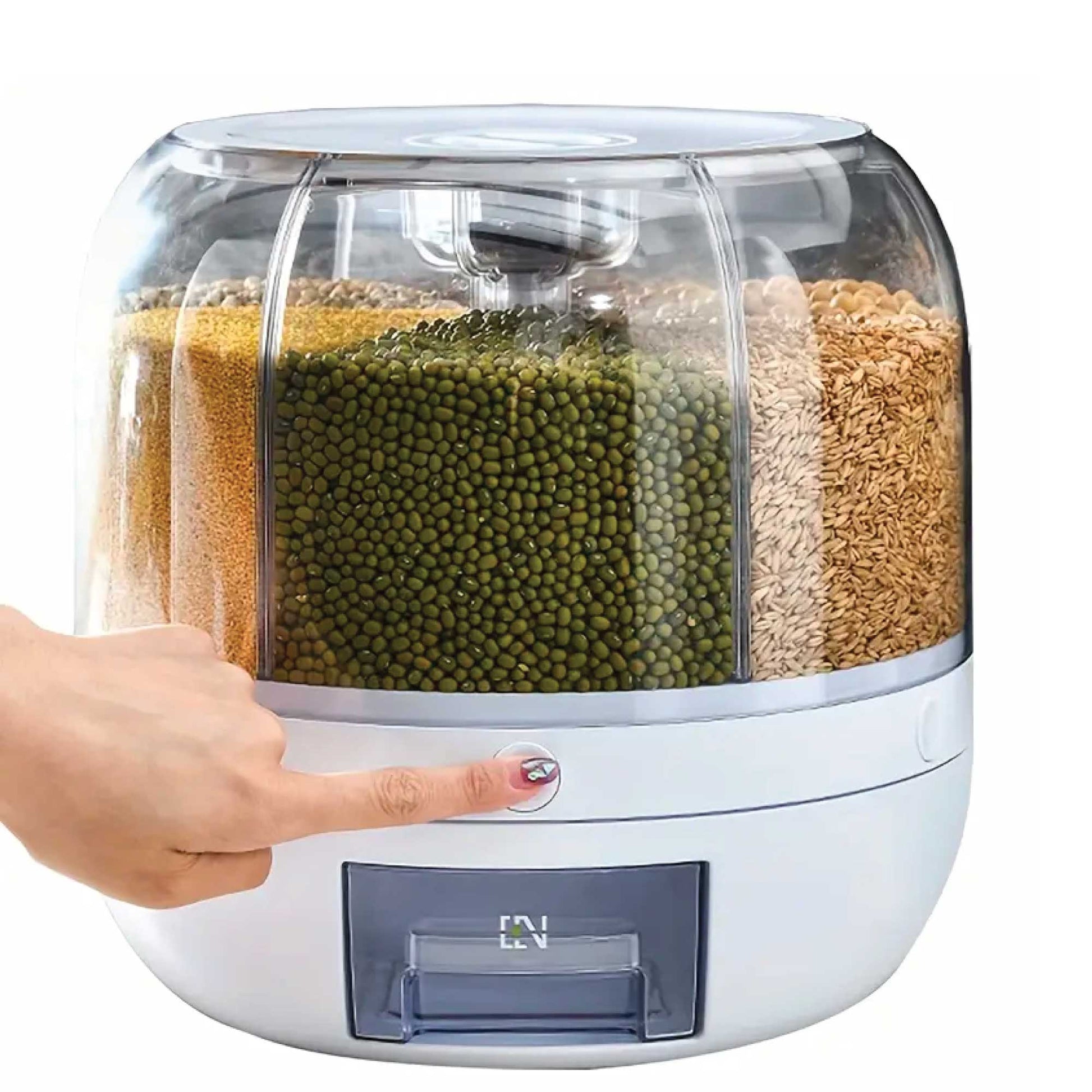 6-grid-rotating-food-grain-dispenser-3-6l-compartment-storage-container