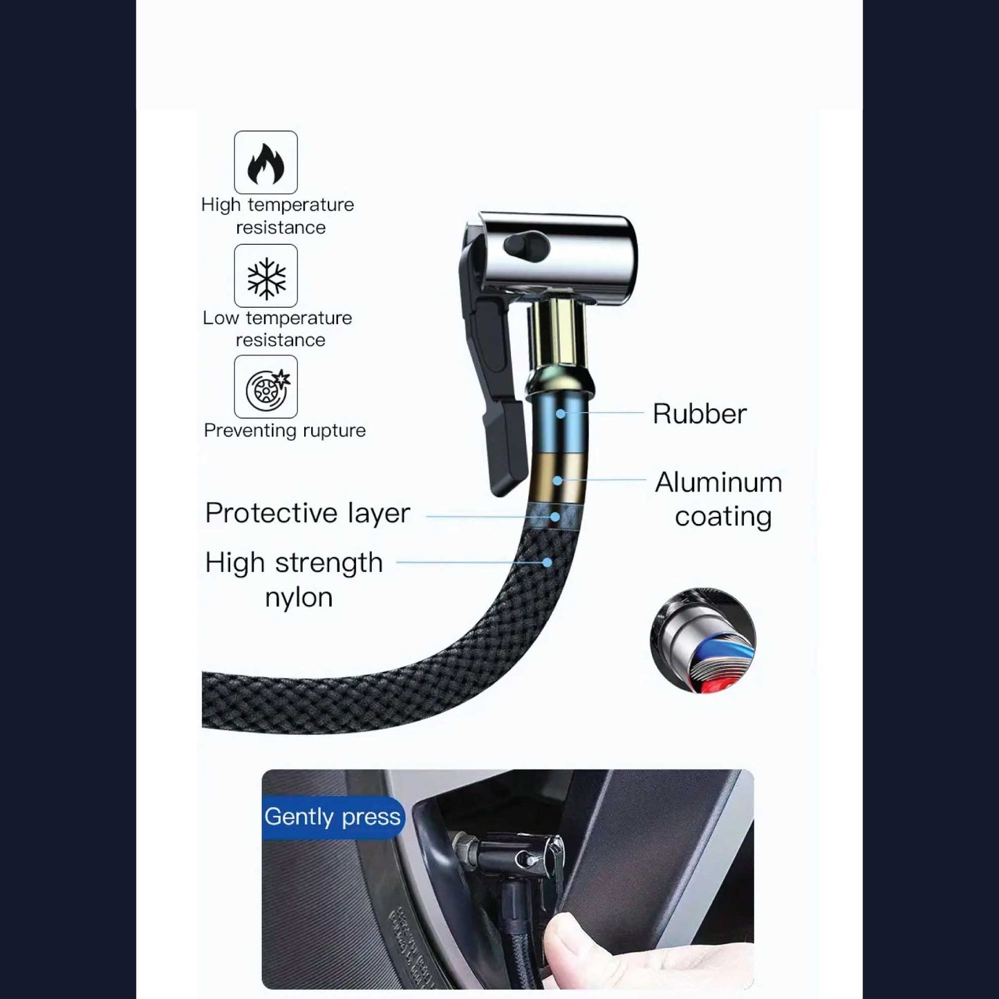 Tyre Inflator - Rechargeable Air Pump Compressor