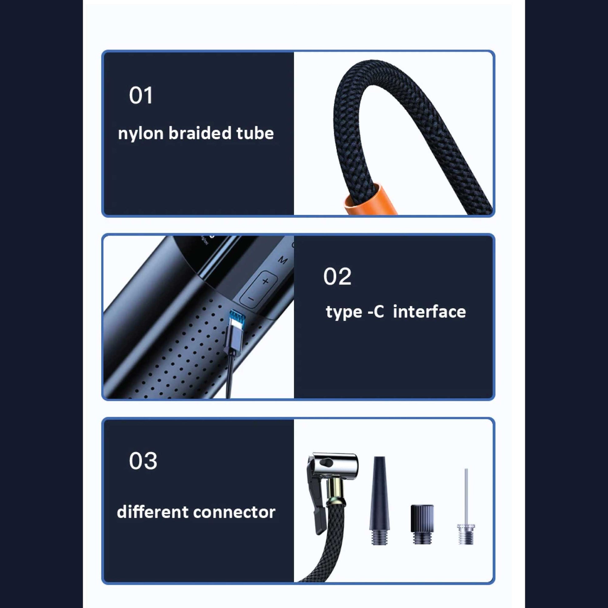 portable-tyre-inflator-rechargeable-car-bike-tire-air-pump-compressor www.mallsonline.com.au