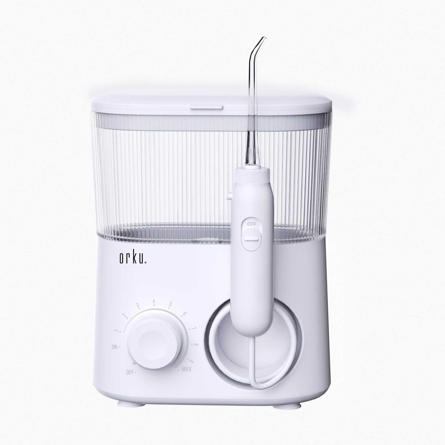 water-jet-dental-flosser-600ml-white-electric-oral-pressure-tooth-irrigator at www.mallsonline.com.au