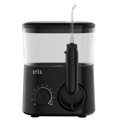 water-jet-dental-flosser-600ml-black-electric-oral-pressure-tooth-irrigator www.mallsonline.com.au