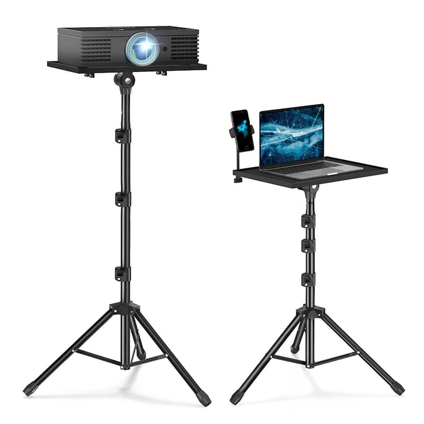 laptop-stand-tripod-adjustable-height-projector-holder-with-phone-mount