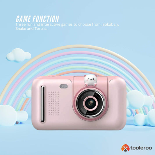 kids-hd-digital-camera-pink-childrens-selfie-photo-video-2-4-inch-screen at www.mallsonline.com.au