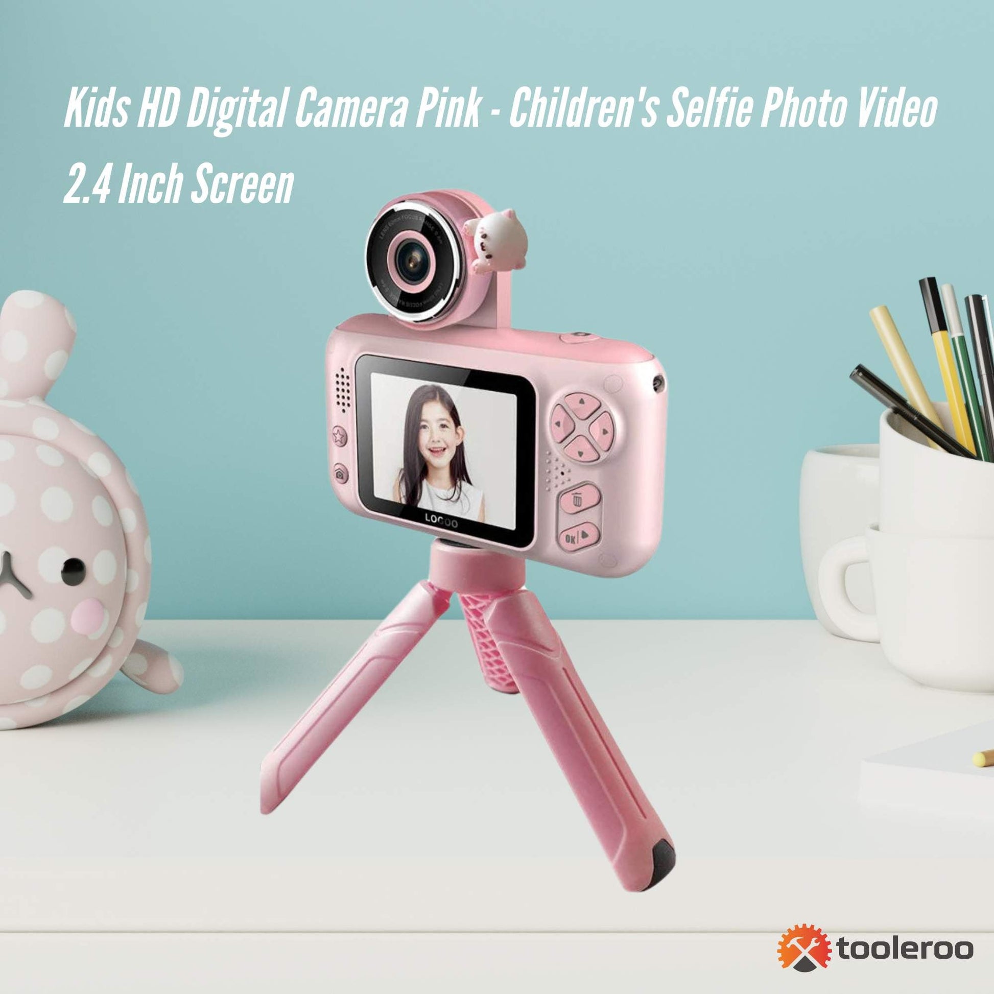 kids-hd-digital-camera-pink-childrens-selfie-photo-video-2-4-inch-screen www.mallsonline.com.au