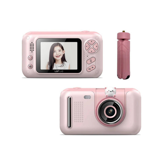 Kids HD Digital Camera Pink - Children's Selfie Photo Video 2.4 Inch Screen
