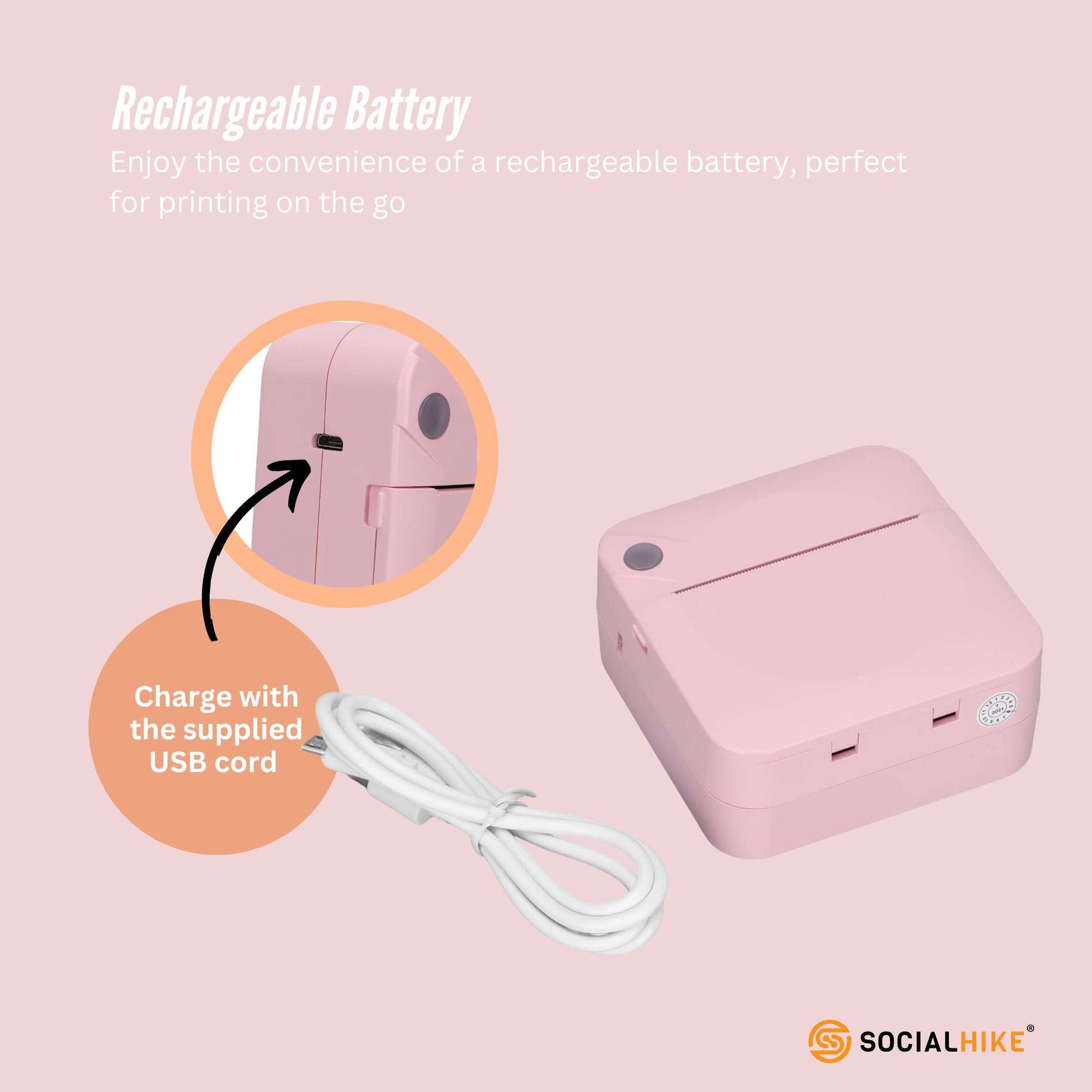 portable-mini-printer-pink-inkless-bluetooth-phone-pocket-thermal-printing www.mallsonline.com.au