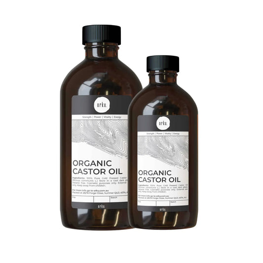 Orku 1.5L Organic Castor Oil - Hexane Free Cold Pressed