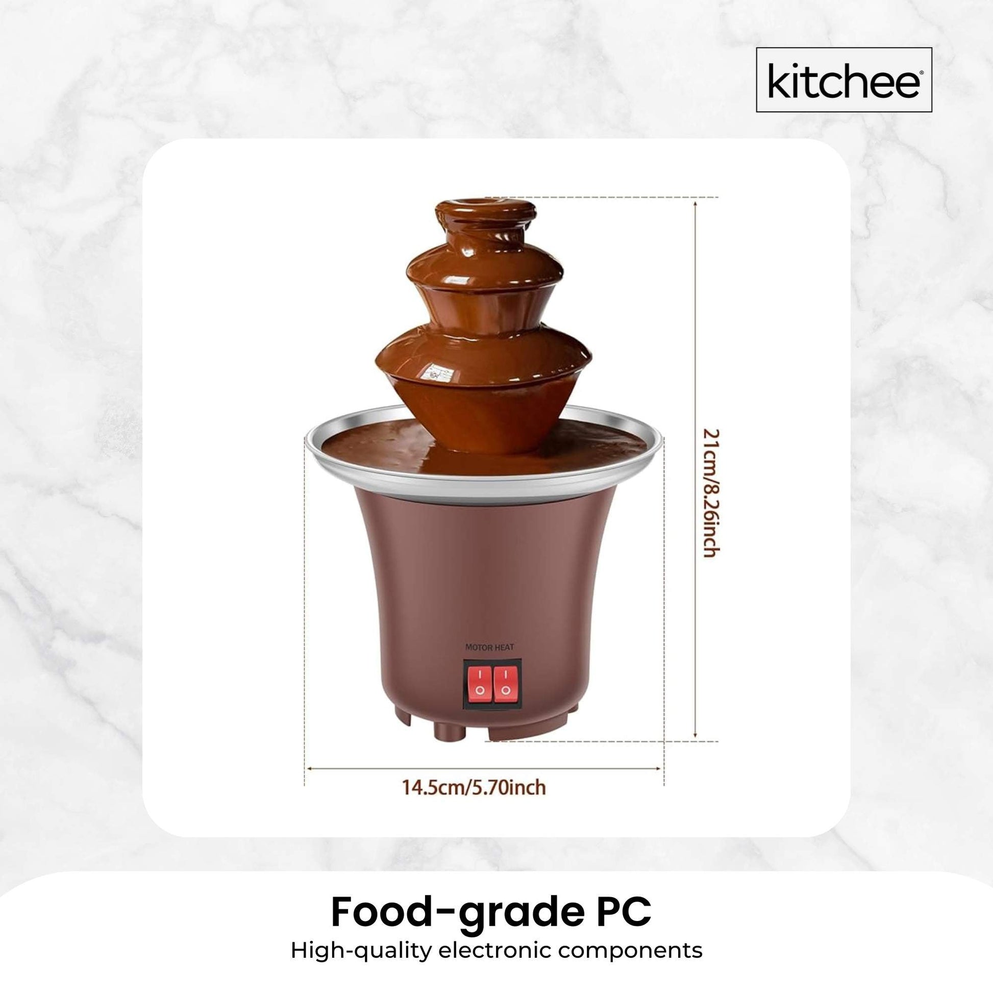 kitchee-3-tier-mini-chocolate-fountain-fondue-electric-machine www.mallsonline.com.au