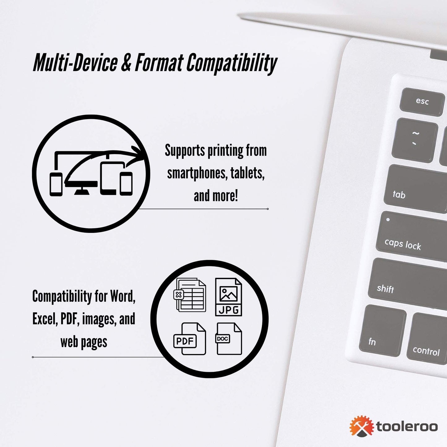 tooleroo-portable-a4-thermal-printer-black-paper-kit-wireless-and-inkless www.mallsonline.com.au