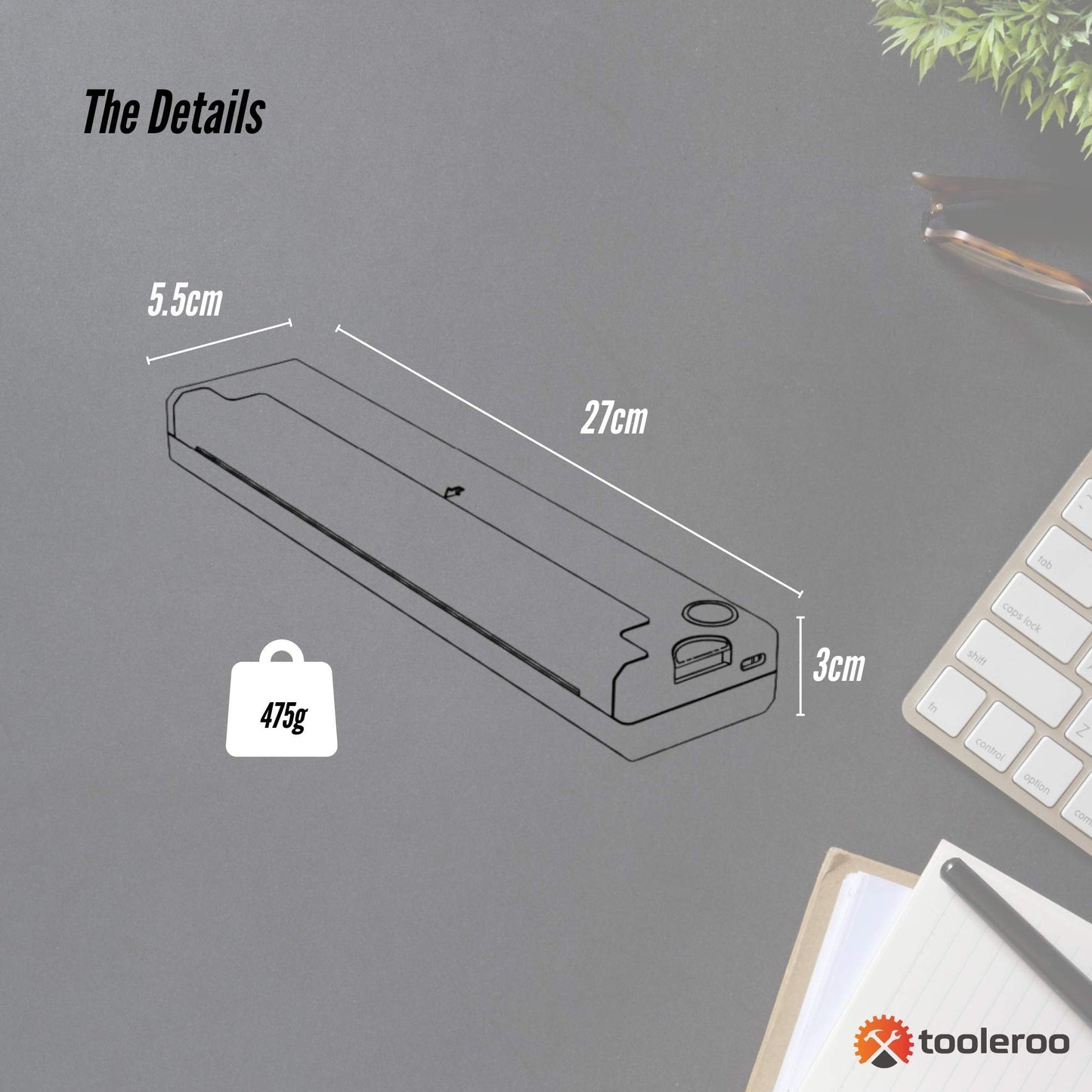 tooleroo-portable-a4-thermal-printer-black-paper-kit-wireless-and-inkless www.mallsonline.com.au